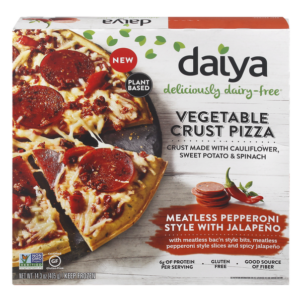 Save on Daiya Plant Based Pizza Vegetable Crust Meatless Pepperoni