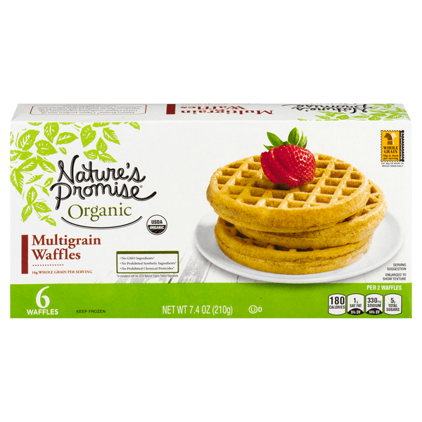 Save on Nature's Promise Organic Waffles Multigrain 6 ct Order Online