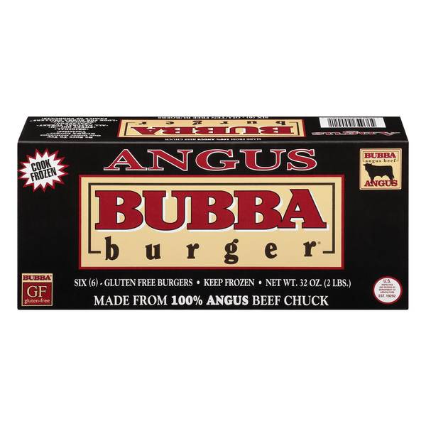 Save on Bubba Burger Angus Beef Chuck 1/3 lb ea 6 ct Frozen Order