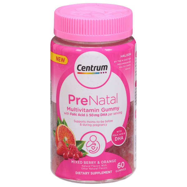 Save on Cemtrum Prenatal Multivitamin Gummies Mixed Berry & Orange