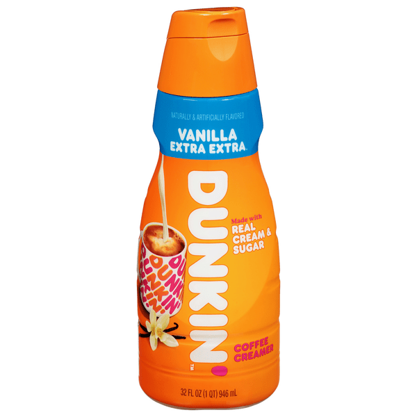 Save on Dunkin' Flavored Coffee Creamer Extra Extra Vanilla