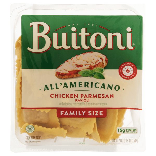 Save on Buitoni Ravioli Pasta Chicken Parmesan Family Size Order Online