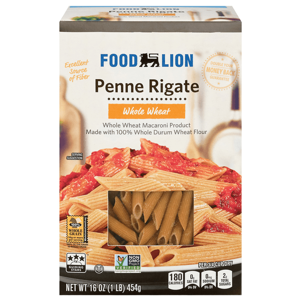 Save on Food Lion Penne Rigate Pasta Whole Wheat Order Online Delivery