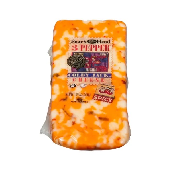 Save on Boar's Head ColbyJack Cheese Three Pepper Spicy Wedge Order
