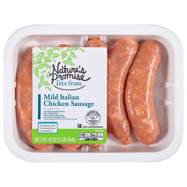 Save on Nature's Promise Italian Chicken Sausage Mild 5 ct Fresh
