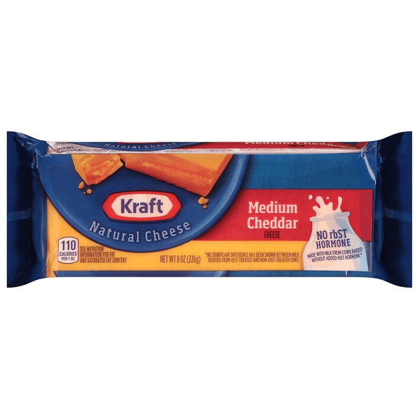 Save on Kraft Cheddar Cheese Medium Chunk Natural Order Online Delivery