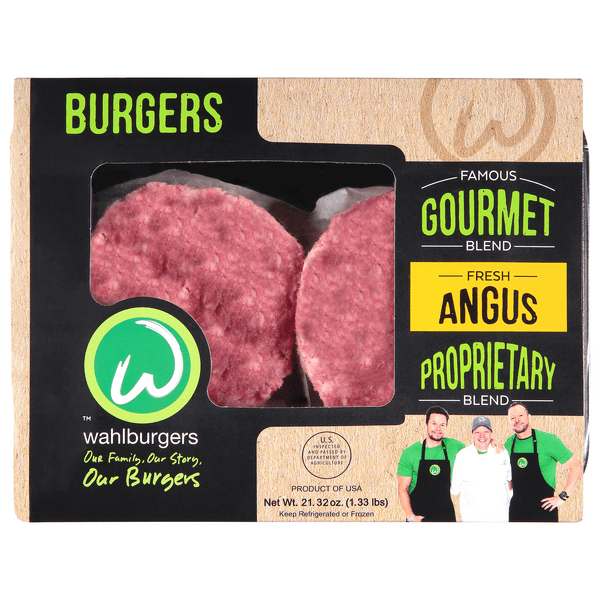 Save on Wahlburgers Burgers Angus Ground Beef Fresh 4 ct Order Online