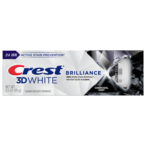 Save on Crest 3D White Brilliance Toothpaste Charcoal Mint Order Online