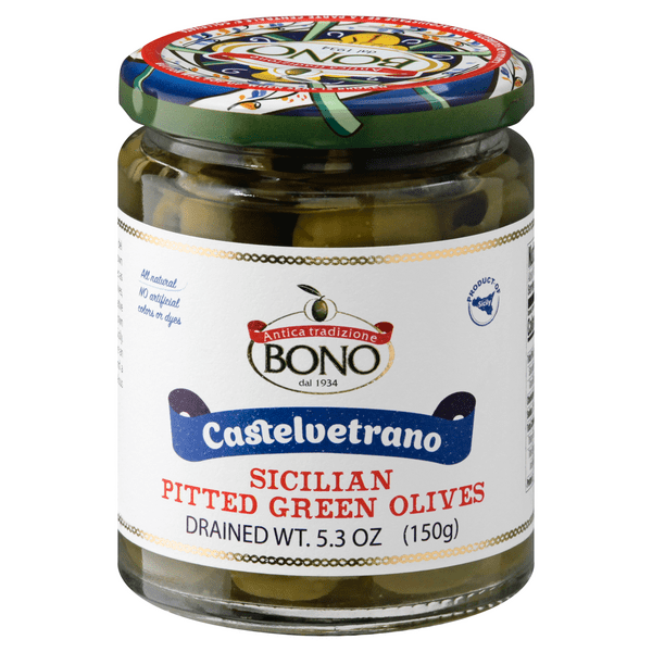 Save on Bono Castelvetrano Sicilian Green Olives Pitted Order Online