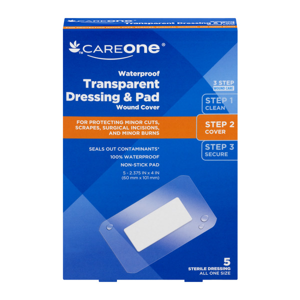 Save on CareOne Waterproof Transparent Dressing & Pad Wound Cover Order