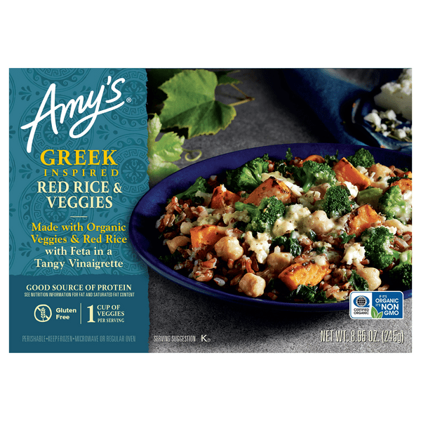 Save on Amy's Greek Inspired Red Rice & Veggies Gluten Free Order Online Delivery Stop & Shop