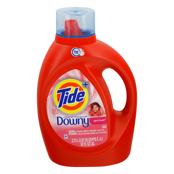 Save on Tide Liquid Laundry Detergent Plus a Touch of Downy April Fresh
