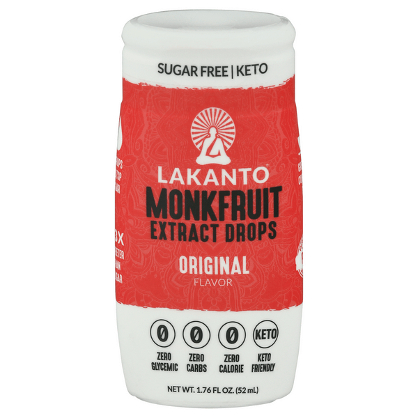 Save on Lakanto Monkfruit Extract Drops Original Flavor Sugar Free Keto