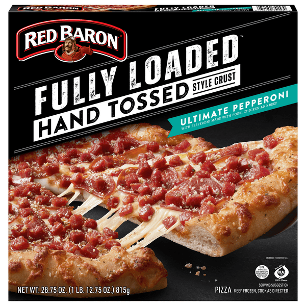 Save on Red Baron Fully Loaded Pizza Ultimate Pepperoni Hand Tossed