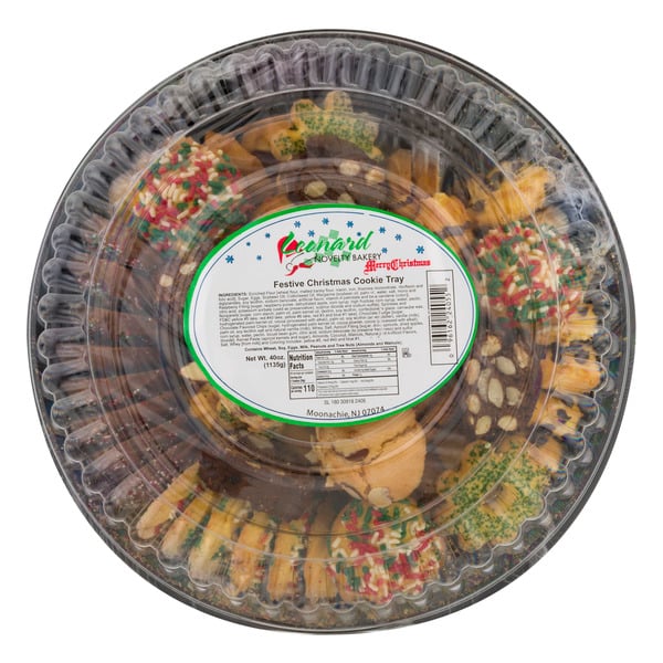 Save on Leonard Novelty Bakery Festive Christmas Cookie Tray Order