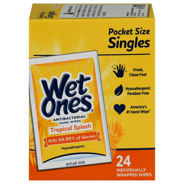 Save on Wet Ones Tropical Splash Antibacterial Hand Wipes Order Online