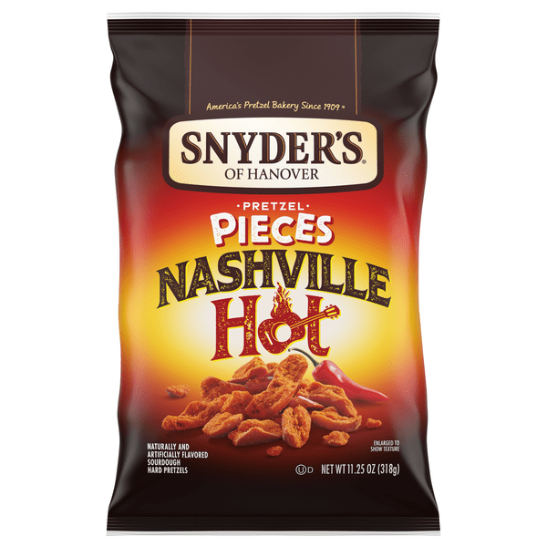 Save on Snyder's of Hanover Pretzel Pieces Nashville Hot Order Online