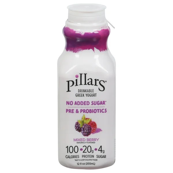 Save on Pillars Drinkable Greek Yogurt Mixed Berry Pre & Probiotics