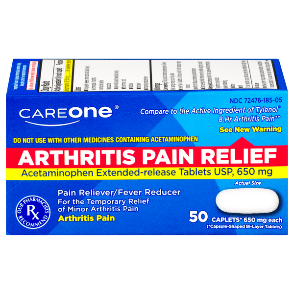 Save on CareOne Arthritis Pain Relief Acetaminophen 650 mg Caplets