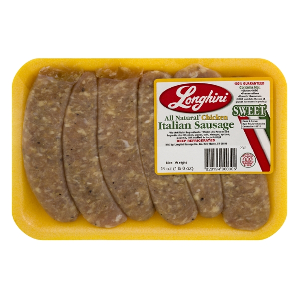 Save on Longhini Chicken Italian Sausage Sweet Link 6 ct Order Online