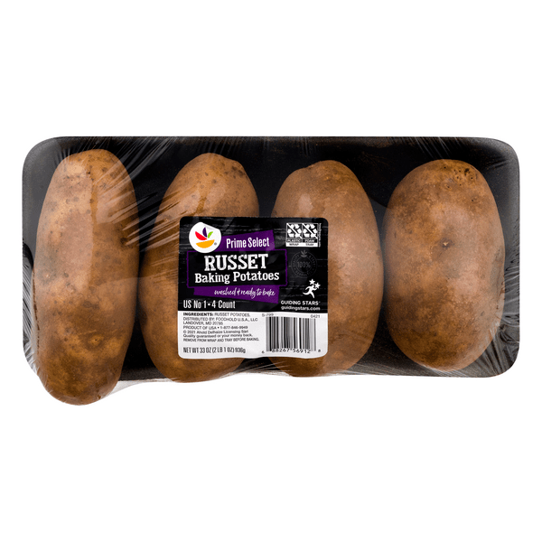 Save on Giant Prime Select Russet Baking Potatoes 4 ct Order Online