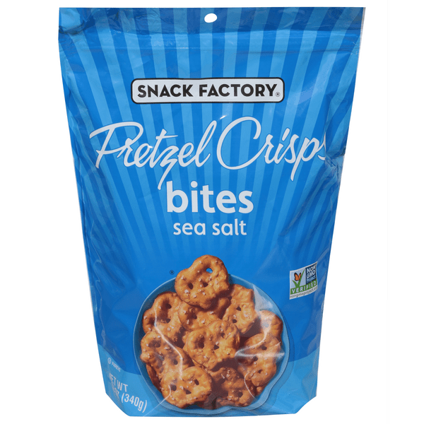 Save on Snack Factory Pretzel Crisps Bites Sea Salt Order Online