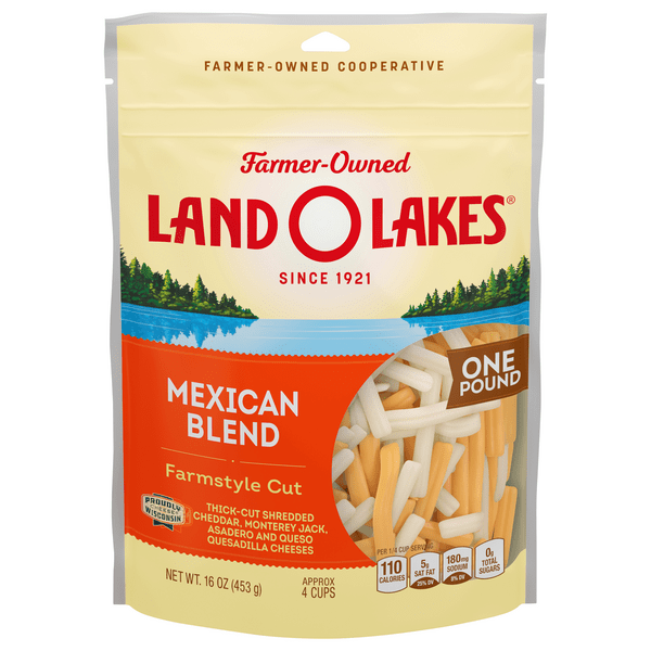 Save on Land O Lakes Mexican Blend Cheese Farmstyle Cut Order Online