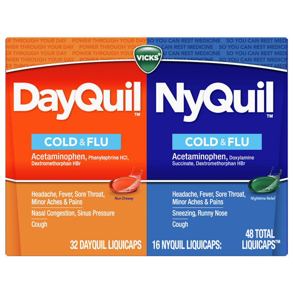 Save on Vicks DayQuil & NyQuil Cold & Flu Relief Combo Pack LiquiCaps