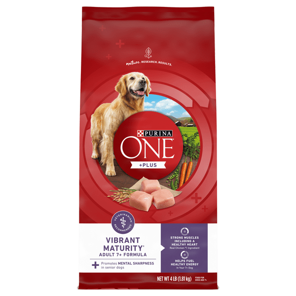 Save on Purina ONE Plus Vibrant Maturity 7+ Formula Adult Dry Dog