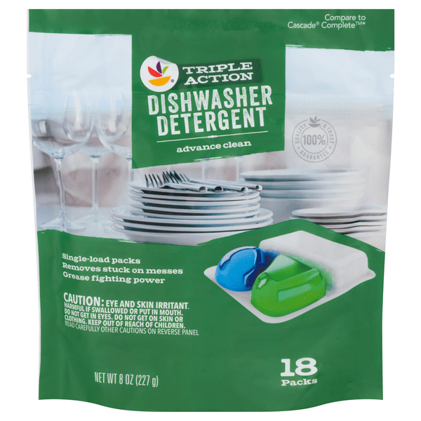 Save on Store Brand Triple Action Dishwasher Detergent Packs Advance