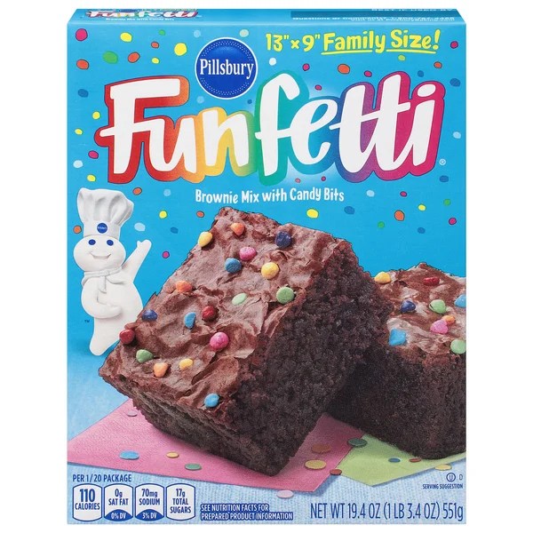 Save on Pillsbury Funfetti Chocolate Brownie Mix with Candy Bits Order Online Delivery Stop & Shop
