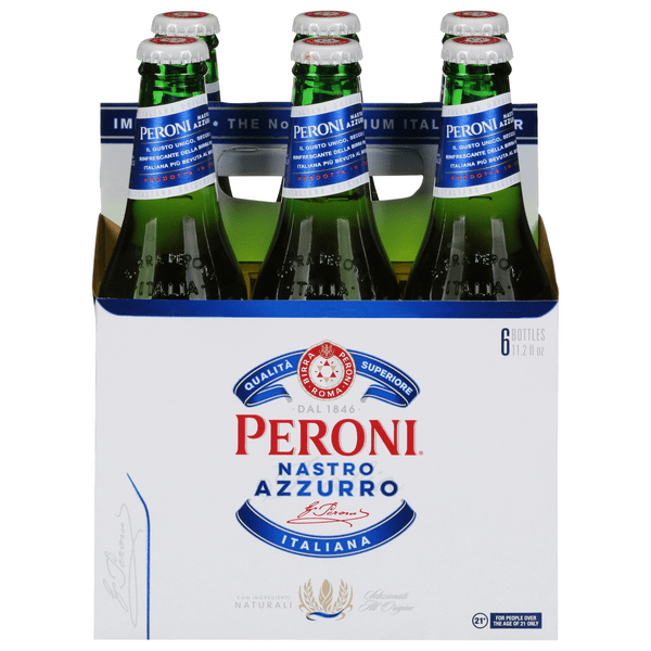 Save on Peroni Nastro Azzurro Beer 6 pk Order Online Delivery Stop