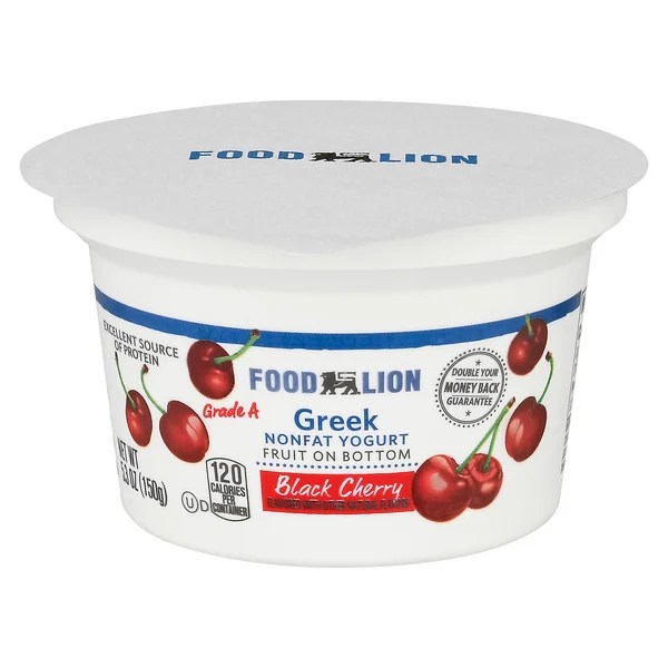 Save on Food Lion Greek Yogurt Fruit On The Bottom Black Cherry Non Fat