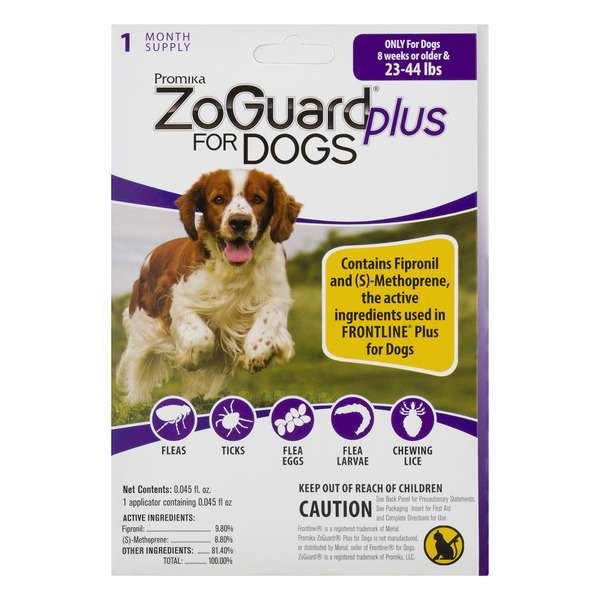 Save on ZoGuard Plus for Dogs Flee & Tick Medicine 2344