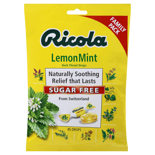 Save on Ricola Throat Drops Lemon Mint Sugar Free Family Pack Order