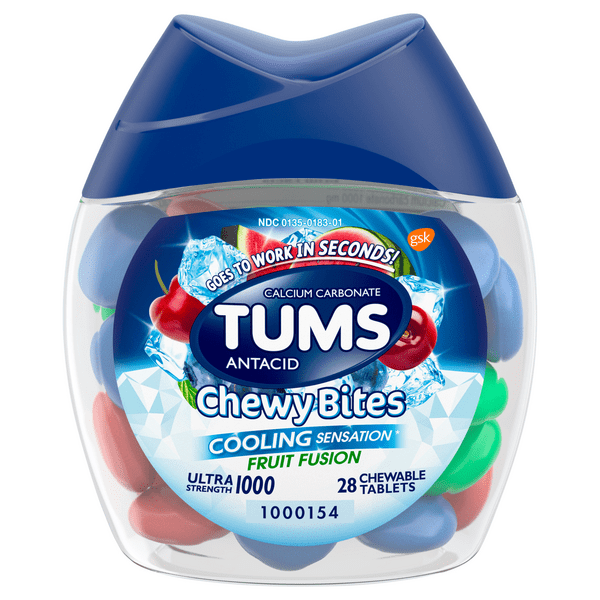 Save on TUMS Antacid Chewy Bites Ultra Strength 1000 Fruit Fusion Order