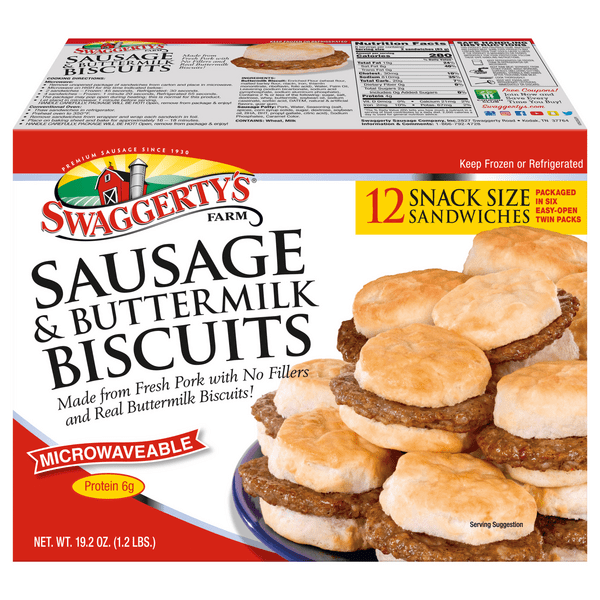 Save on Swaggerty's Farm Sausage & Buttermilk Biscuits 12 ct Order