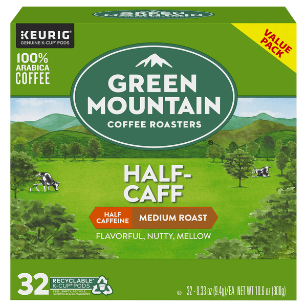 Save on Green Mountain HalfCaff Medium Roast Coffee KCups Order