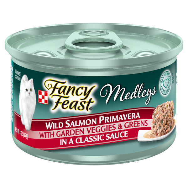 Save on Fancy Feast Medleys Wet Cat Food Wild Salmon Primavera &amp; Greens