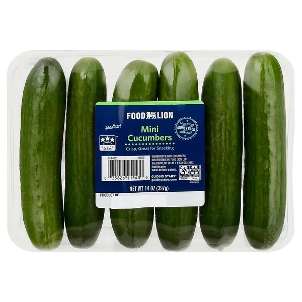 Save on Food Lion Cucumbers Mini 6 ct Order Online Delivery Food Lion