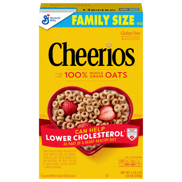Save on General Mills Cheerios Cereal Toasted Whole Grain Oat Family
