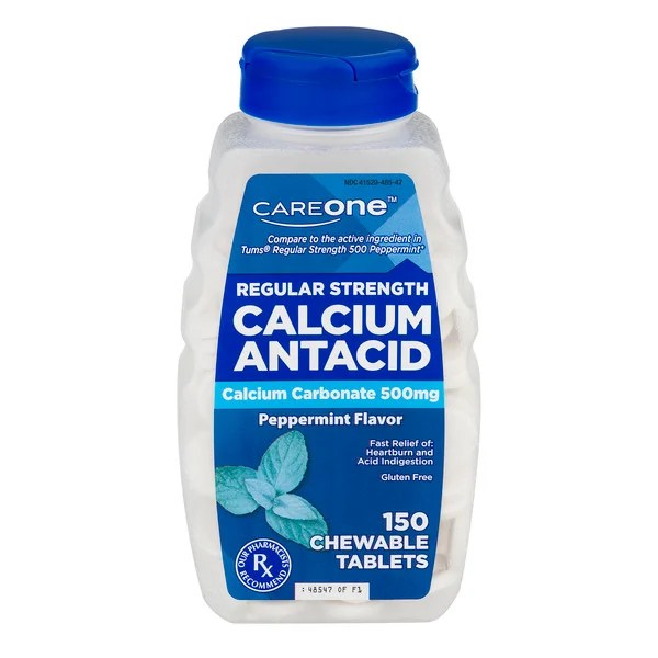 Save on CareOne Calcium Antacid Chewable Tablets 500mg Regular Strength