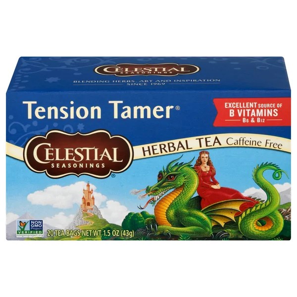 Save on Celestial Seasonings Tension Tamer Herbal Tea Bags Caffeine Free Order Online Delivery