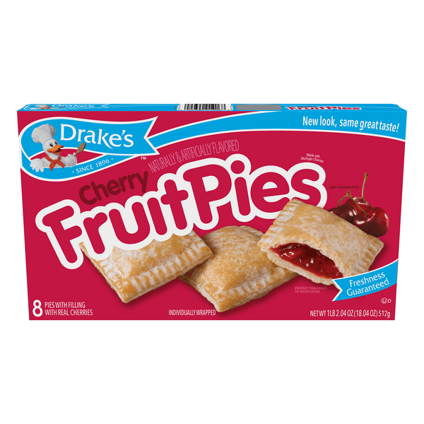 Save on Drake's Fruit Pies Cherry 8 ct Order Online Delivery Stop & Shop