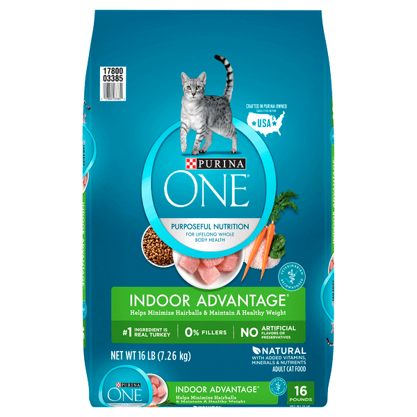 Save on Purina ONE Indoor Advantage Adult Dry Cat Food Turkey Order