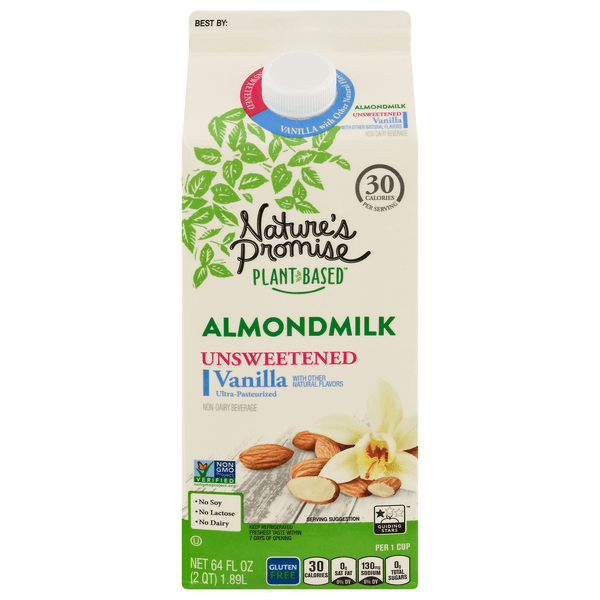 Save on Nature's Promise PlantBased Vanilla Almondmilk Unsweetened