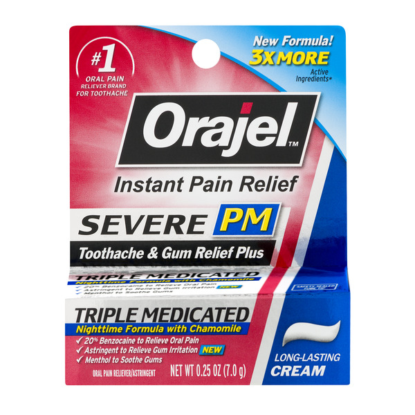 Save on Orajel Instant Pain Relief Severe PM Toothache & Gum Relief Order Online Delivery Giant