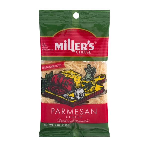 Save on Miller's Parmesan Cheese Kosher Shredded Order Online Delivery