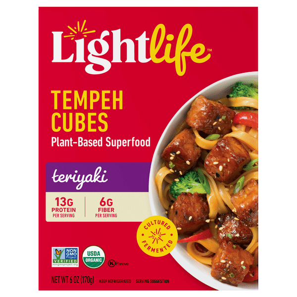 Save on Lightlife Tempeh Cubes PlantBased Superfood Teriyaki Organic