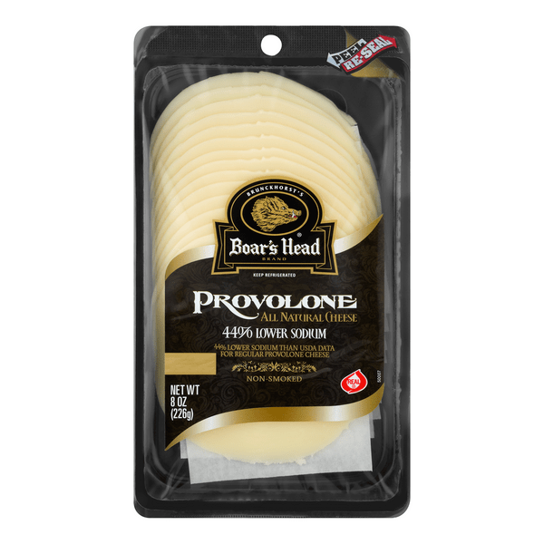 Save on Boar's Head Provolone Cheese 44 Lower Sodium (PreSliced